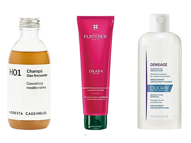 ● Champú Uso frecuente de Modesta Casinello (20 €). En Laconicum.com. ● Okara Color Champú Protector de René Furterer (15,75 €). ● Densiage Champú de Ducray (14 €).