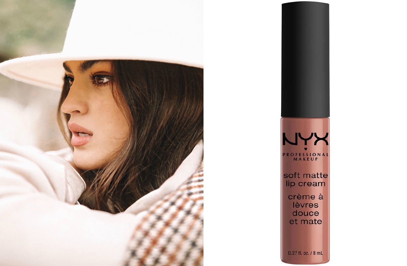La influencer Marta Lozano adora todos los tonos nude y mate, y este de NYX es uno de los que más se pone en su día a día. Sedoso, suave y de larga duración para una boca sexy y natural. Busca el Soft Matte Lip Cream en Amazon. (8,84 euros).