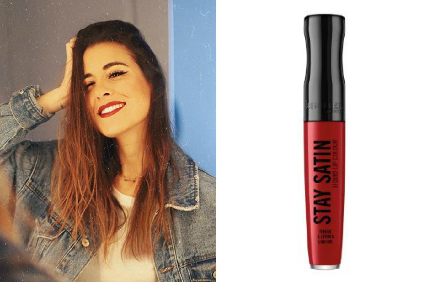 A Paula Gonu le encanta este labial líquido satinado de Rimmer London. No suele atreverse con los colores tan vivos, pero un día confesó en Instagram que cambiaría su pintalabios favorito por este . Es el tono Rossetto de la línea Stay Satin y puedes encontrarlo en Amazon por 12,74 euros.