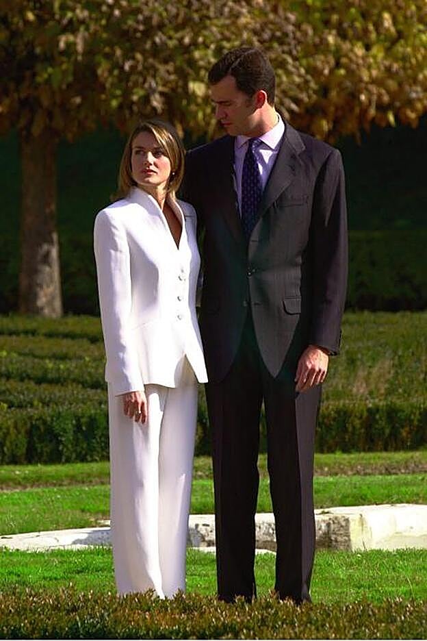 Doña Letizia y Don Felipe, el día de su compromiso