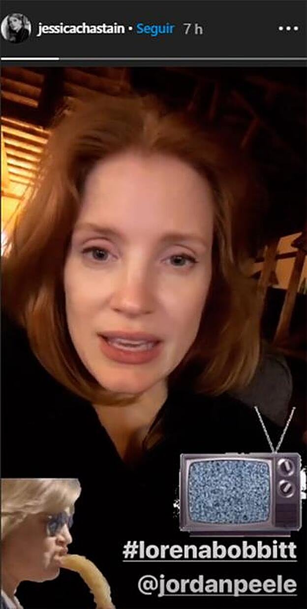Esta es la imagen colgada por Jessica Chastain que convierte en protagonista a Terelu Campos.