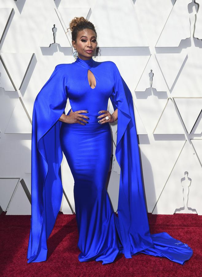 Tanika Ray es otra de las que pasa automáticamente a nuestra lista de las peor vestidas de la alfombra roja de los Oscar 2019.