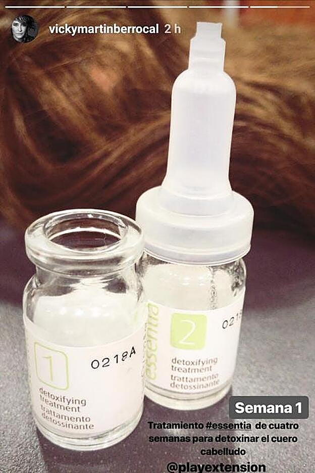 Vicky Martín Berrocal ha compartido su secreto 'beauty' a través d euno sus recientes 'stories' de Instagram.