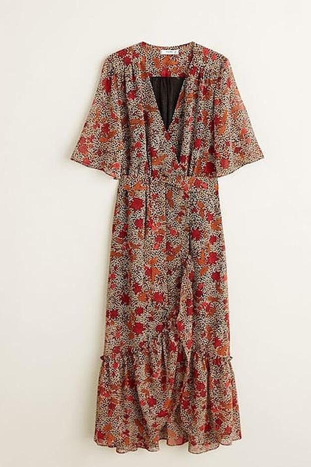 Detalle del vestido de Mango-