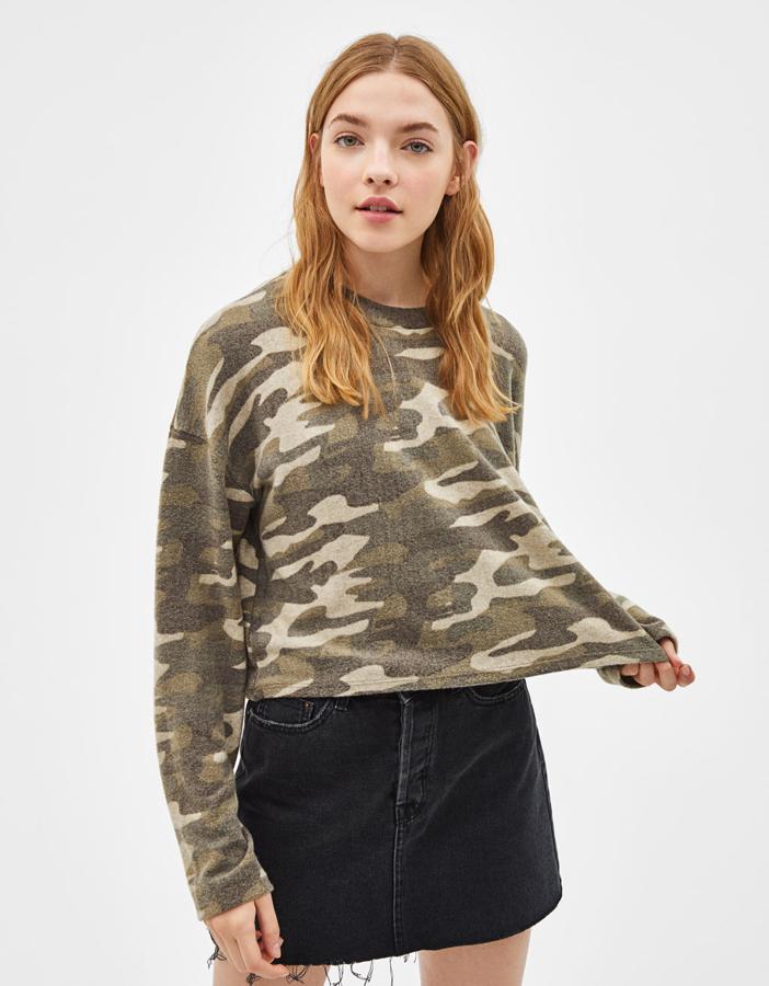 Jersey de punto militar, 11,19 euros.