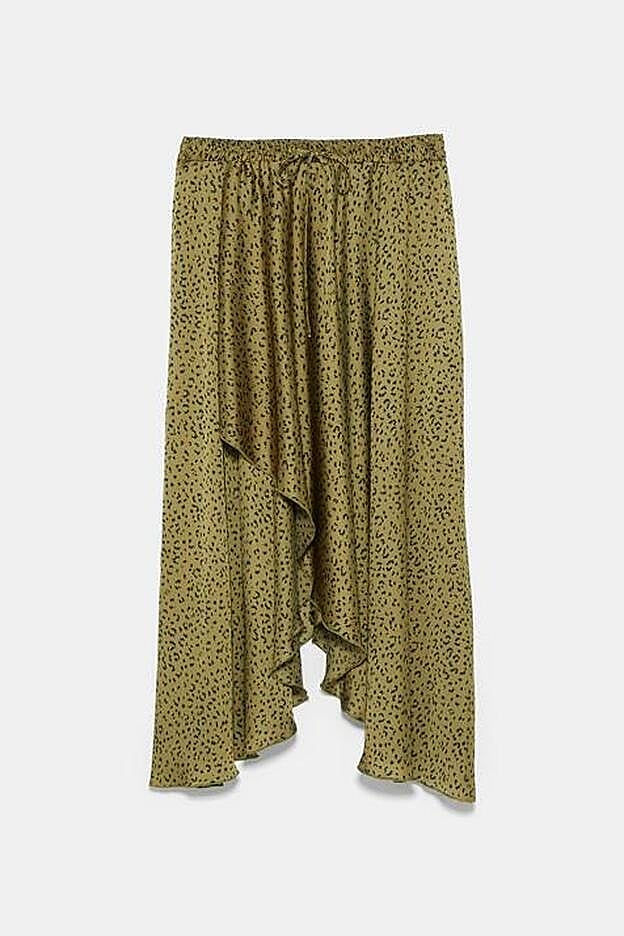 Falda con estampado animal, 29,95 euros.