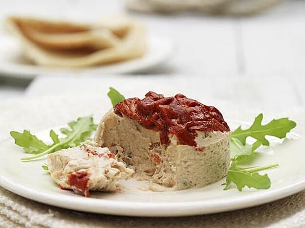 Pimientos asados con atún.