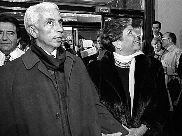 Lina Morgan junto a su hermano José Luis.