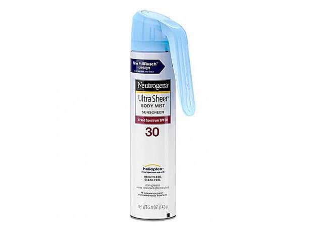 Ultra Sheer Body Mist Sunscreen SPF 30 de Neutrogena (7 € aprox).