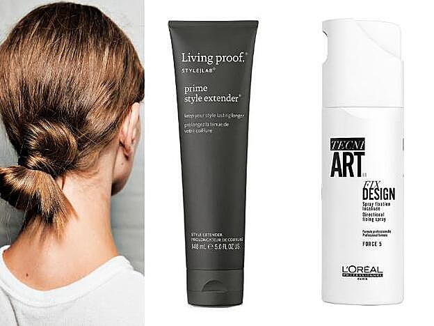 1. Prime Style Extender de Living Proof (20 €). 2. Tecni.art Fix Design Spray de Fijación Localizada de L’Oréal Professionnel (18 €).
