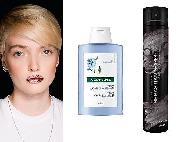 1. Champú a la Fibra de Lino de Klorane (8,92 €). 2. Shaper ID con protección UV de Sebastian (20,20 €).