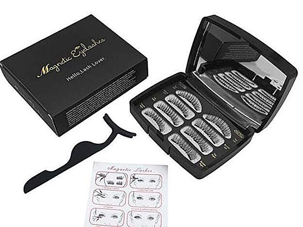 Pestañas Magneticas reutilizables , Yithings 3D con 3 Imanes Kit Pestañas + pinzas (2 pares/8 piezas), 15,98 euros.