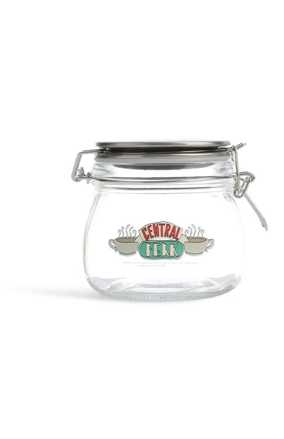 Este tarro de cristal con el logo del Central Perk necesita estar en tu cocina. Cuesta 3,50 euros en Primark.