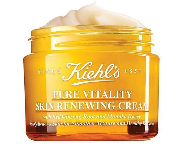 Fórmula hidratante avanzada 'Pure Vitality Skin Renewing Cream'.