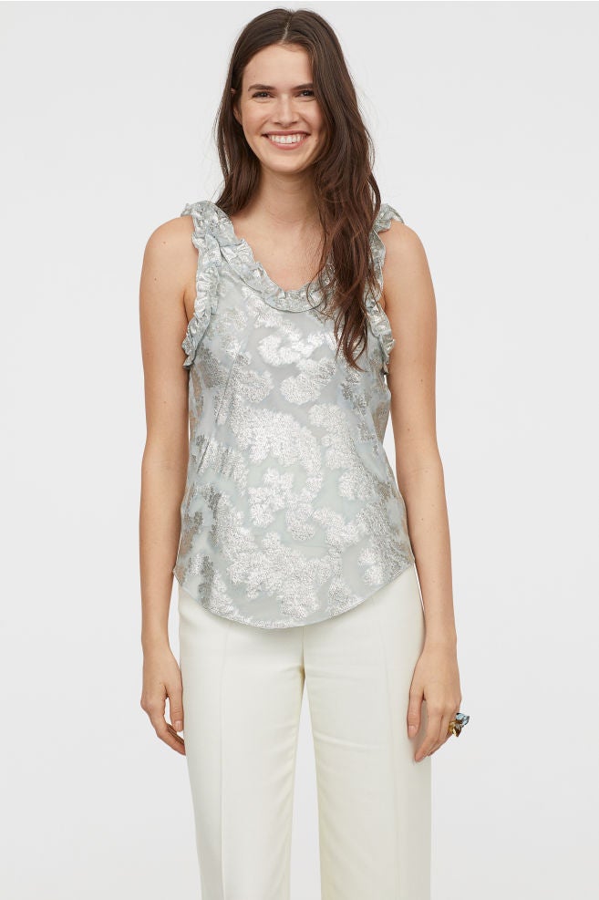 Top con motivo de jacquard de H&M: 69,99 euros.