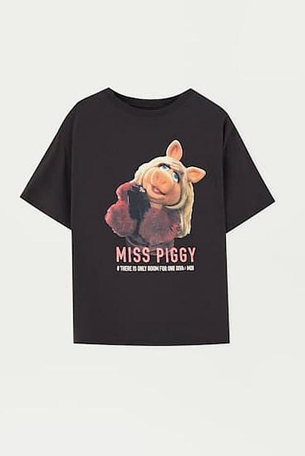 Camiseta The Muppets negra, 12,99 euros.