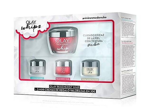 Pack Colección Whips Olay Regenerist Whip Olay, 34,95 euros.