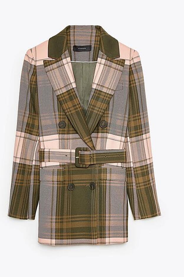 Americana cuadros, de Uterqüe.