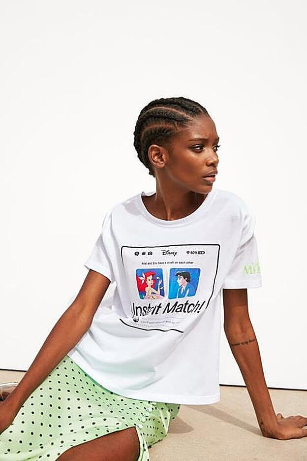 Camiseta estampada de La Sirenita, 12,95 euros.