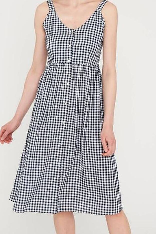 Vestido de tirantes a cuadros vichy