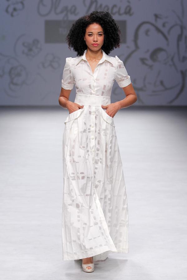 El vestido de novia más bonito del desfile de Olga Maciá en la Barcelona Bridal Week.
