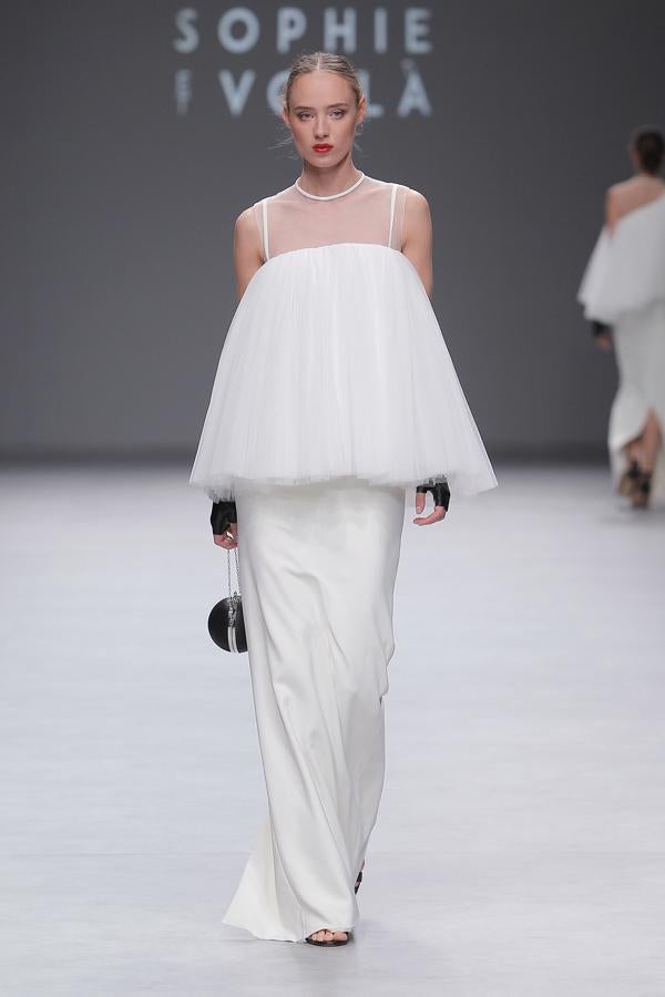 El vestido de novia más bonito del desfile de Sophie et Voilà en la Barcelona Bridal Week.
