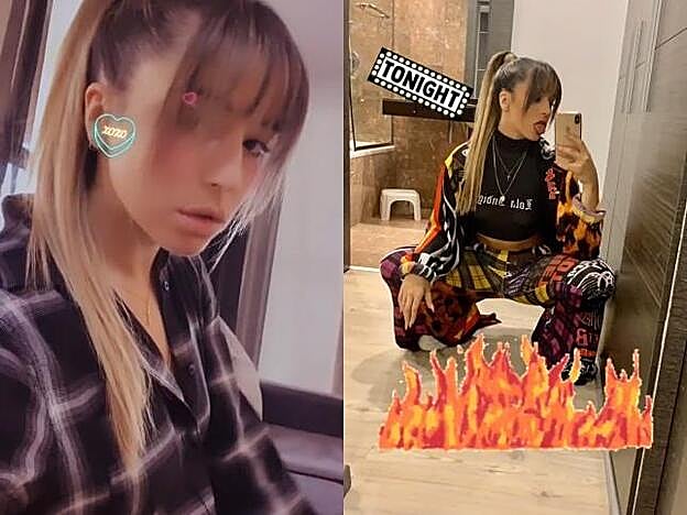 Lola Índigo con flequillo.