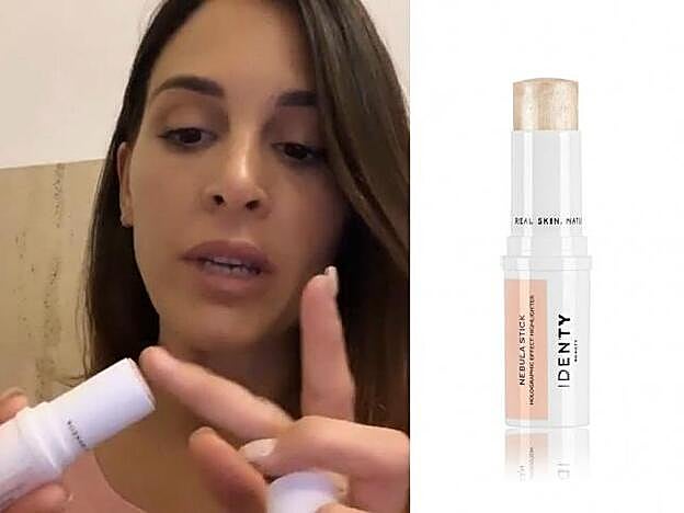 El iluminador que utiliza Roció Osorno para un maquillaje natural.