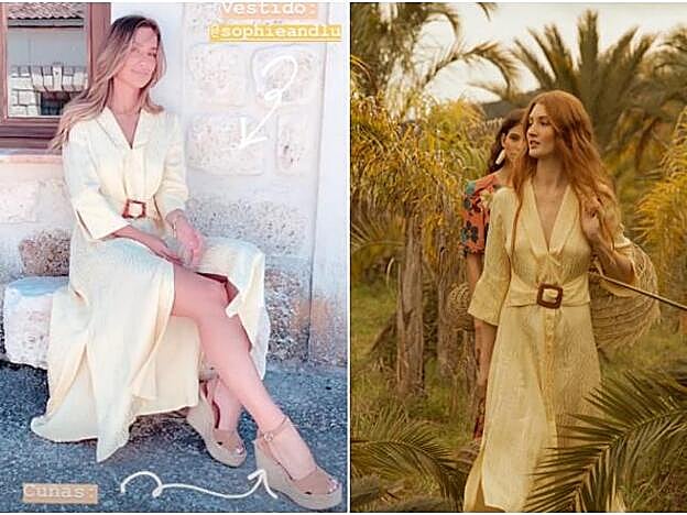 María Pombo con vestido de Sophie and Lucie.