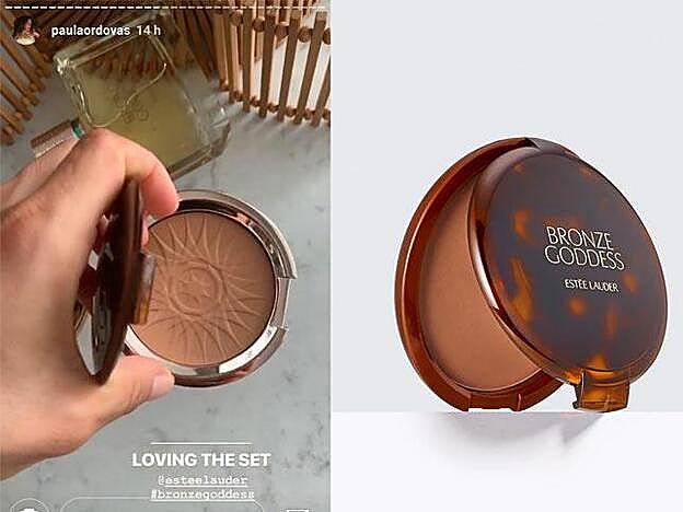 Paula Ordovás ya se ha hecho con los nuevos polvos bronceadores de Bronze Goddess de Estée Lauder.