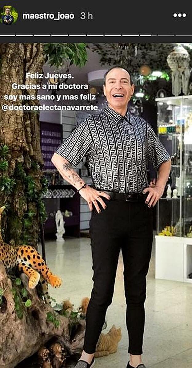 El Maestro Joao después de perder 19 kilos en tres meses.