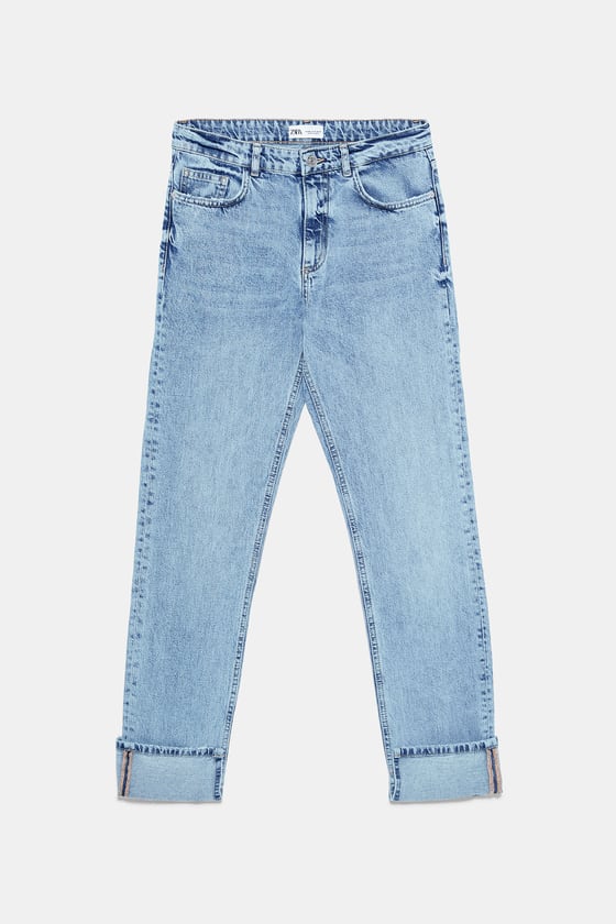 Pitillos vaqueros de Zara con dobladillo: 29,95 euros.