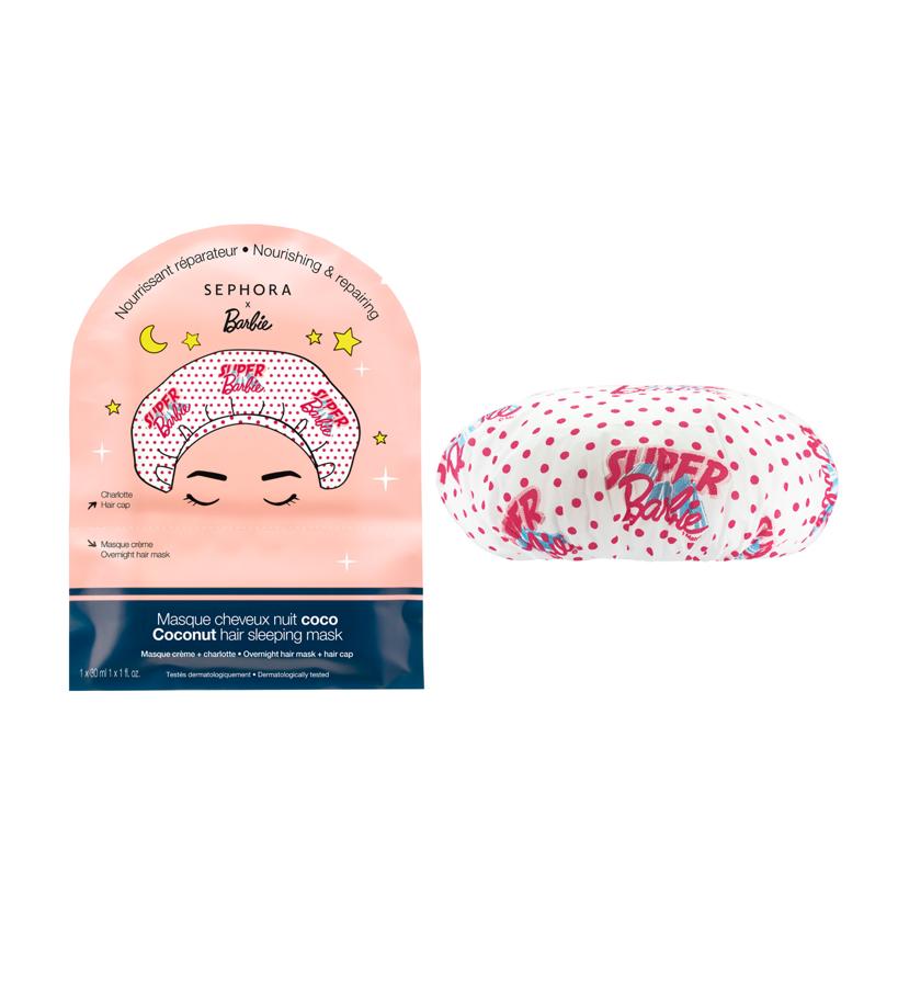 Esta mascarilla en crema, a modo de gorro de dormir, contiene una fórmula enriquecida con coco. Actúa durante la noche para nutrir y reparar el cabello debilitado y seco.  Mascarilla para cabello de noche  (3,99 €).