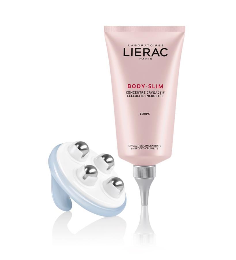 Este gel de efecto frío, especialmente indicado para la celulitis incrustada, está inspirado en la criolipólisis, quema las grasas acumuladas con un efecto frío. Su Lierac ha desarrollado un masajeador anticelulítico para fomentar y optimizar el masaje. El masajeador, con cuatro esferas roll-on con efecto frío, se adapta a todas las zonas afectadas por la celulitis rebelde, para acabar con ella.  Concentrado Crioactivo Celulutis Incrustada de Lierac  (45 €).