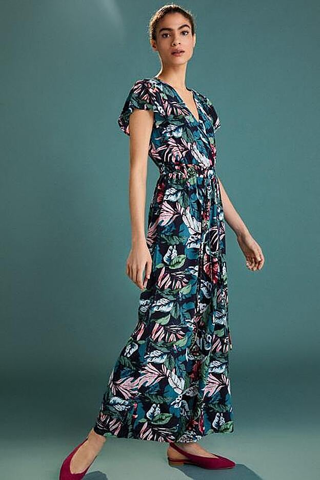 Mono largo estampado, 49,99 euros.