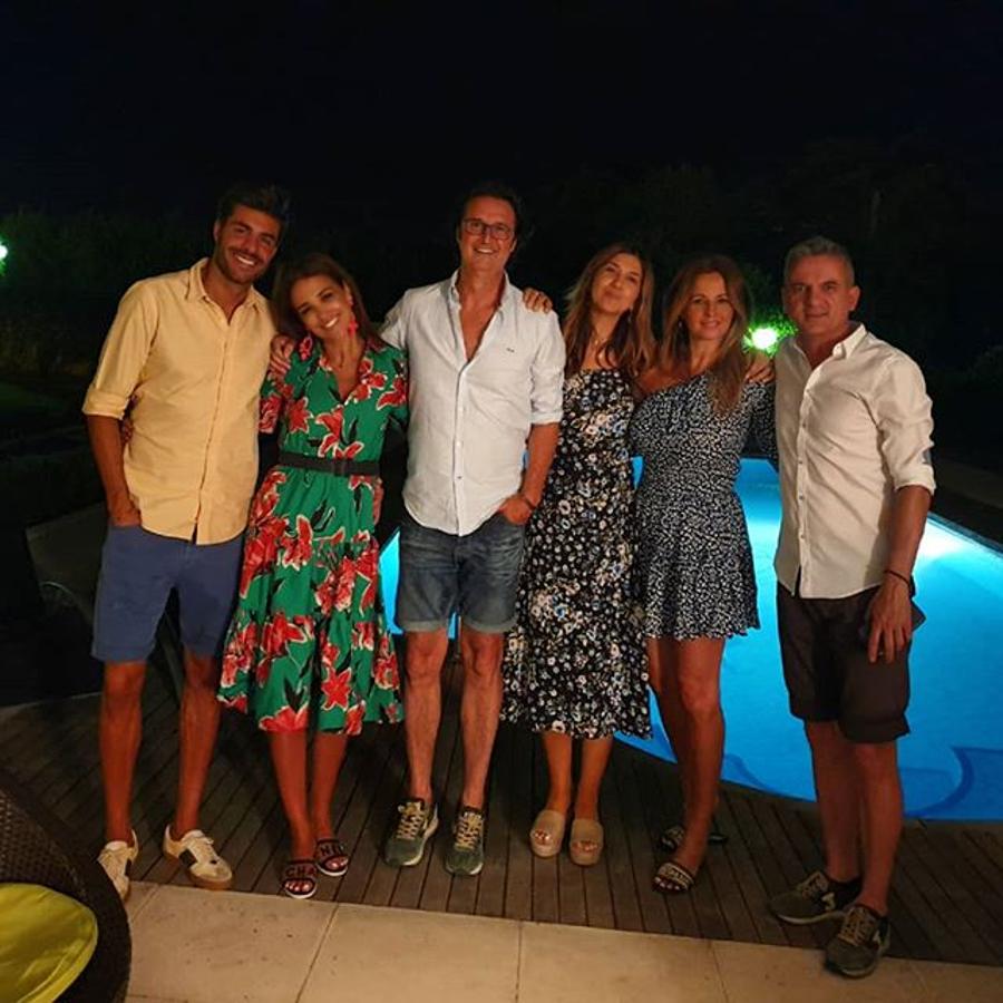 Paula Echevarría disfrutó de una de sus noches de verano con  este vestido de las rebajas de Zara ... ¡que ya está agotado!