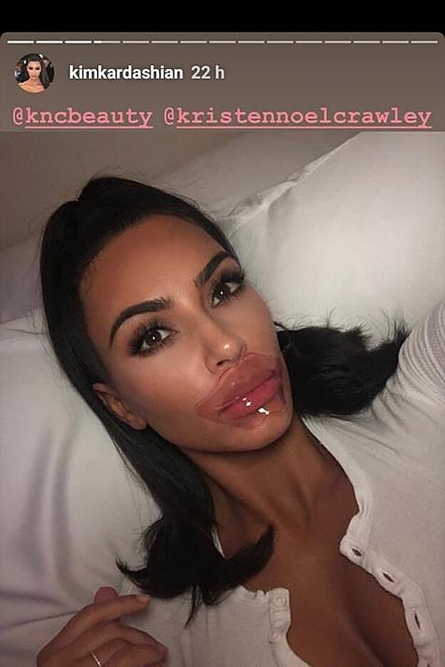 Kim Kardashian ha mostrado en Instagram uno de sus secretos beauty mejor guardados para presumir de labios con volumen.