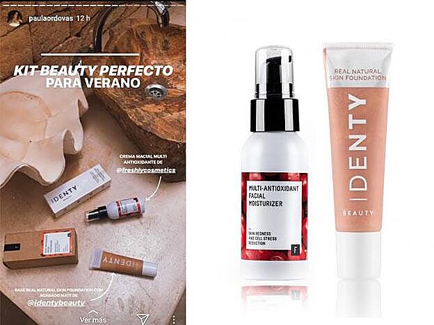 La influencer Paula Ordovás se ha hecho con el pack Sunrise (disponible en Identy Beauty).