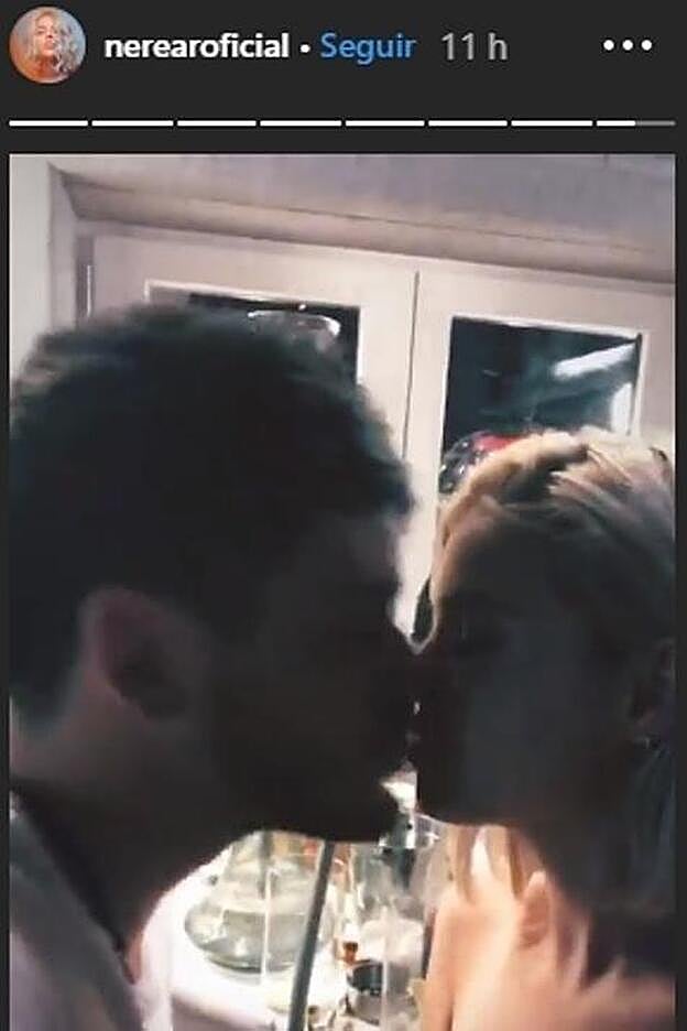 El beso de Nerea Rodríguez y Cepeda.