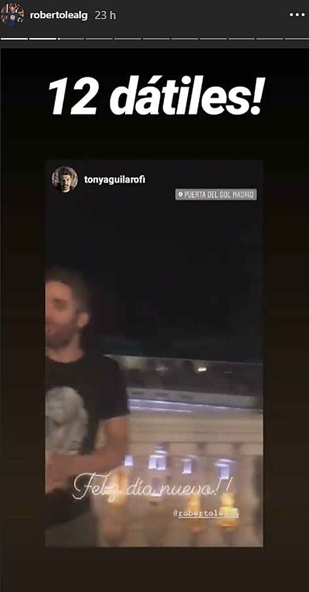 Roberto disfrutó de una noche inolvidable al lado de los suyos.