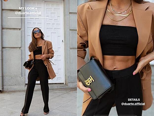 Paula Ordovás compartió este look working en sus recientes stories de Instagram.
