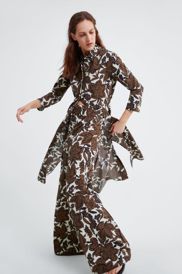 Y estos pantalones palazzo con estampado vegetal están rebajados de 39.95 a 12.99 euros.