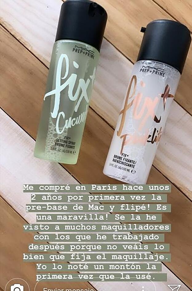 Mery Turiel ha revelado en Instagram uno de sus imprescindibles para que el maquillaje d¡aguante perfecto durante todo el día.