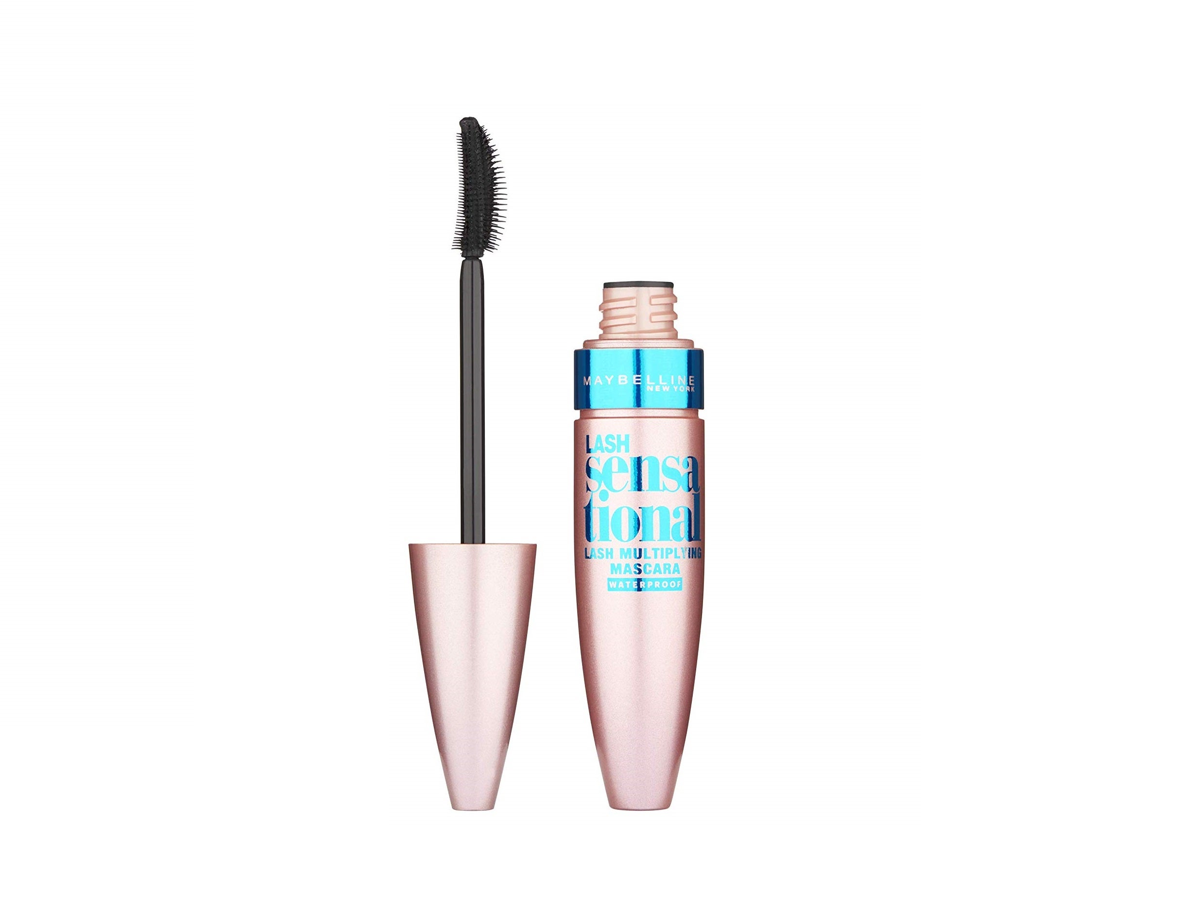 Consigue unas pestañas efecto abanico gracias al cepillo curvado de la  máscara Lash Sensational Waterproof de Maybelline . Aplica los pigmentos desde la raíz hasta las puntas para una máxima elevación y gira el cepillo en diagonal para alargar los extremos con facilidad. Antes: 9,90 euros. Ahora: 5,89 euros. Acumula 235 opiniones de clientes que destacan una buena calidad -precio.