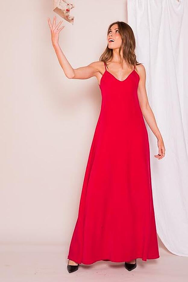 Vestido Marrakech en color rojo, 55 euros.