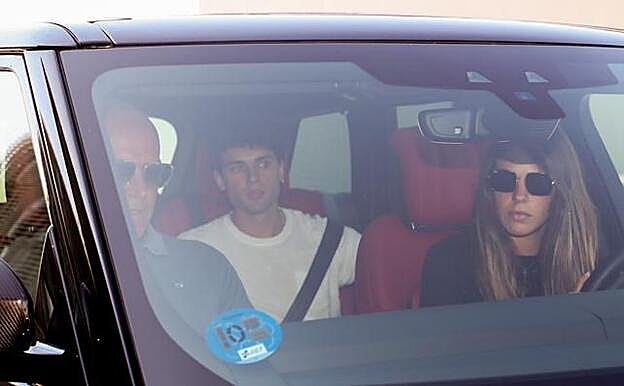 Laura Matamoros recogió del hospital a su padre tras haber recibido el alta