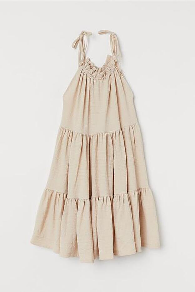 Vestido holgado de volantes, 29,99 euros.