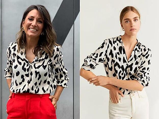 Nagore se ha hecho con una camisa de estampado de leopardo de Mango que cuesta 19,99 euros.