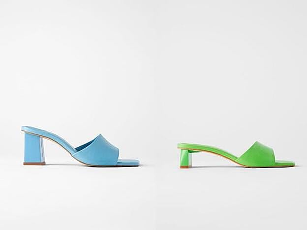 Las sandalias rosas de Zara de Dulceida también las hay disponibles en azul y verde.