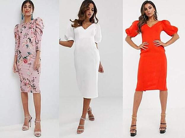 En Asos hay varios vestidos similares al look de invitada de Tamara Gorro.